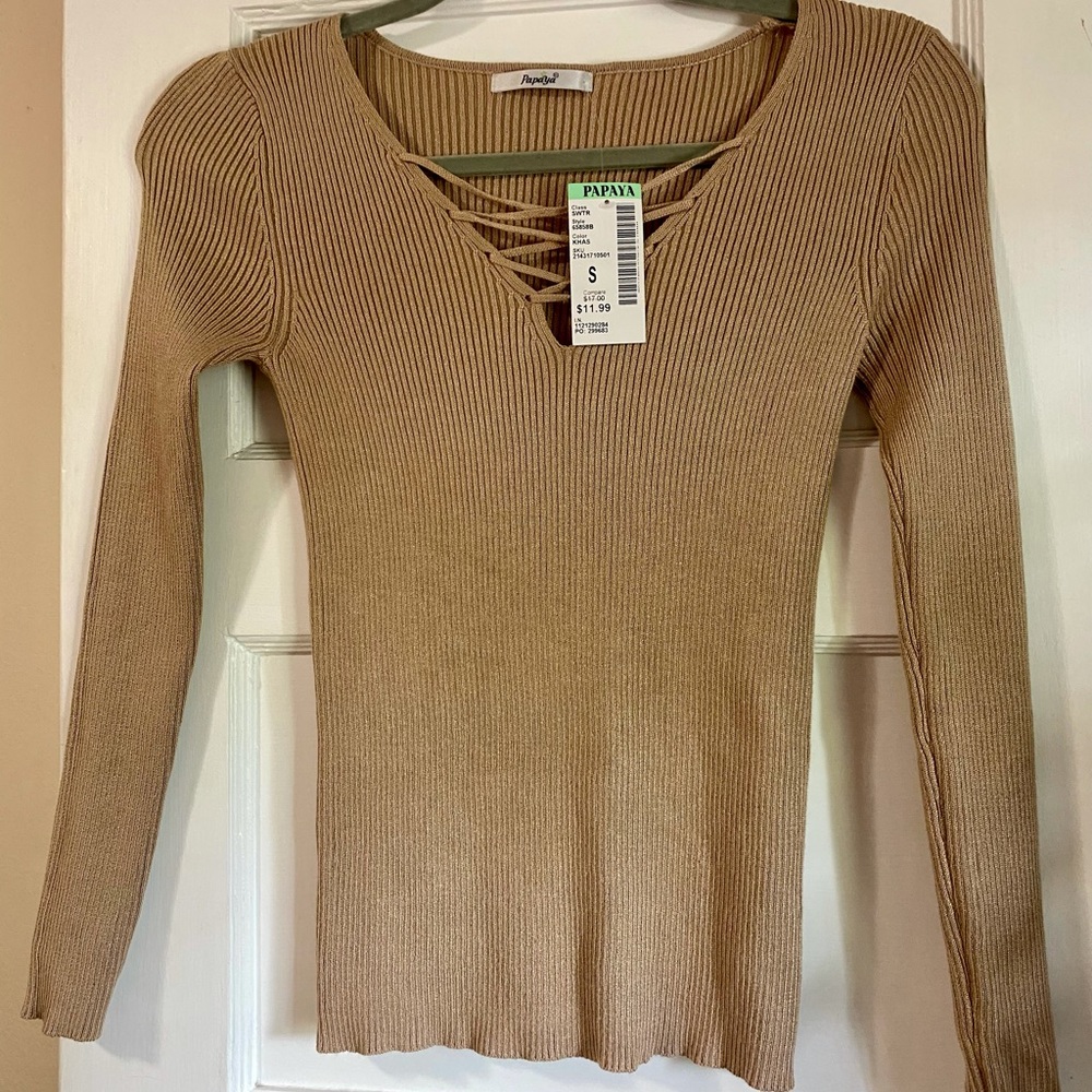 Papaya long sleeve top